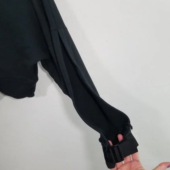 Women's Black Asymmetric Strap Cropped Top Adidas Ivy Park Worn Once - Picture 2 of 9